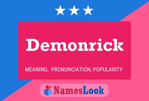 Demonrick Name Poster