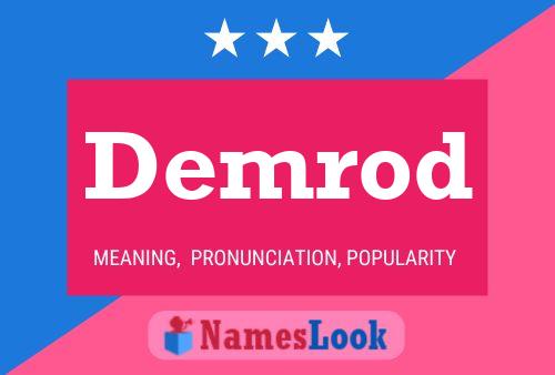 Demrod Name Poster