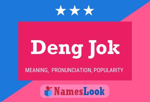 Deng Jok Name Poster