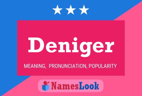 Deniger Name Poster