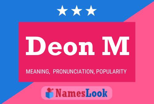 Deon M Name Poster