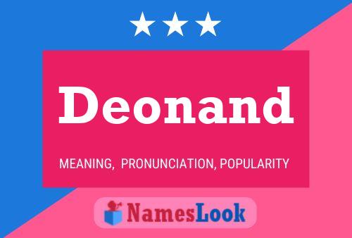 Deonand Name Poster