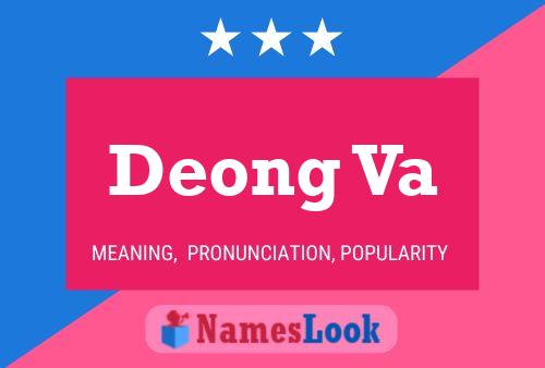 Deong Va Name Poster