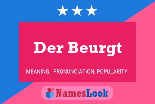 Der Beurgt Name Poster