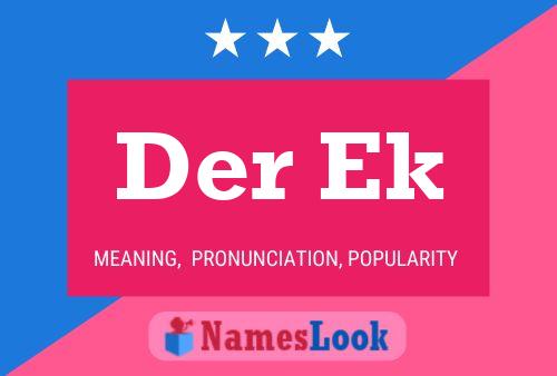 Der Ek Name Poster