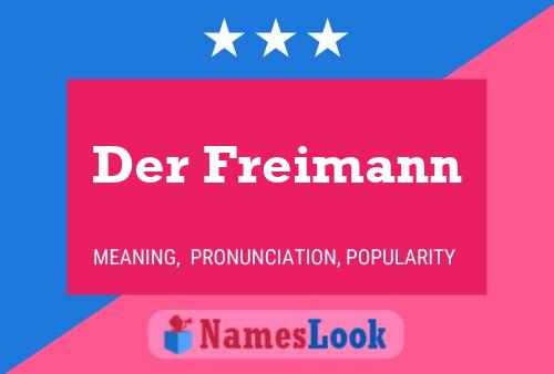 Der Freimann Name Poster