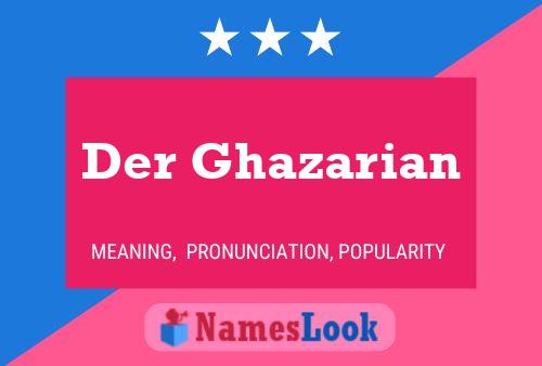 Der Ghazarian Name Poster