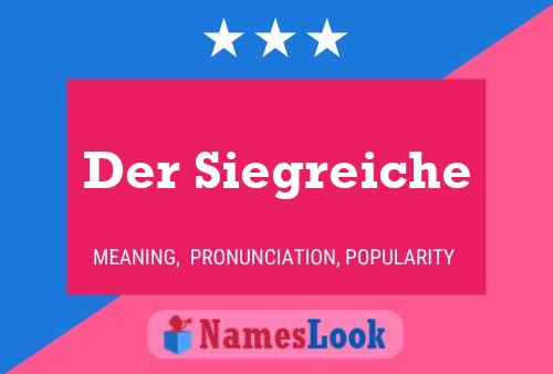 Der Siegreiche Name Poster