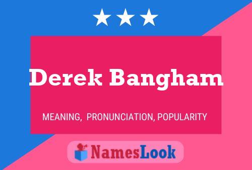 Derek Bangham Name Poster