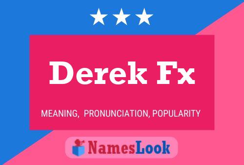 Derek Fx Name Poster