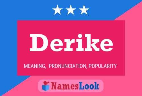 Derike Name Poster