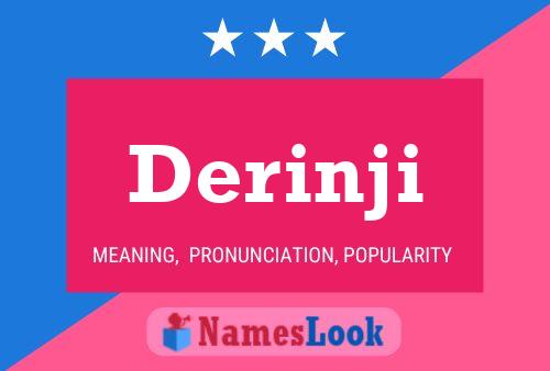 Derinji Name Poster