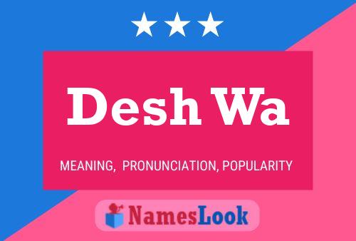 Desh Wa Name Poster