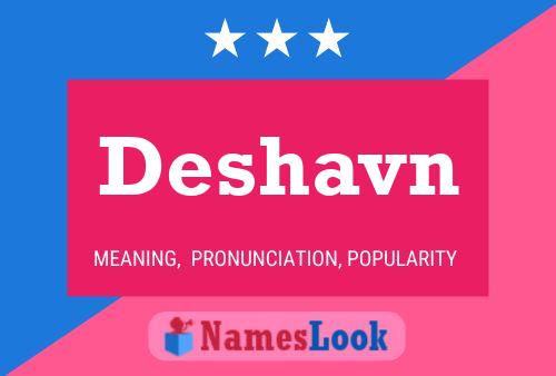 Deshavn Name Poster