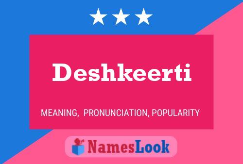 Deshkeerti Name Poster