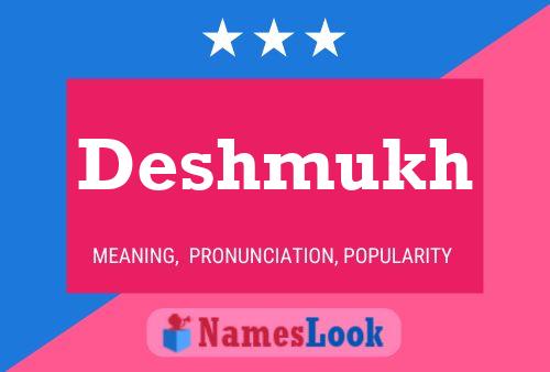 Deshmukh Name Poster