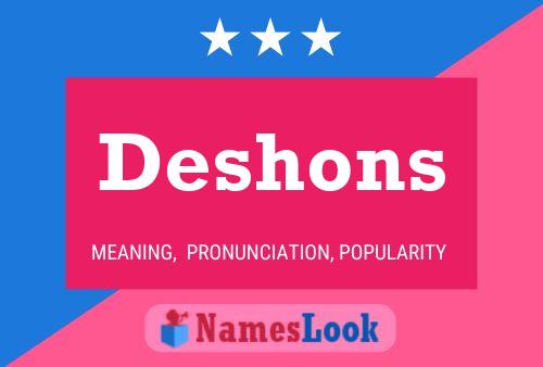 Deshons Name Poster