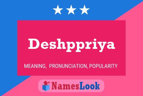 Deshppriya Name Poster