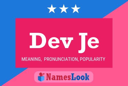 Dev Je Name Poster