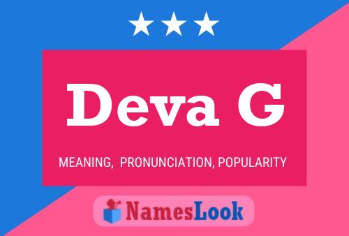 Deva G Name Poster