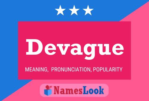 Devague Name Poster