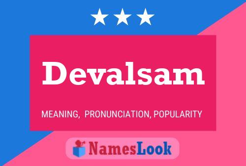 Devalsam Name Poster