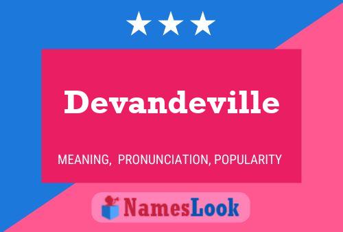 Devandeville Name Poster