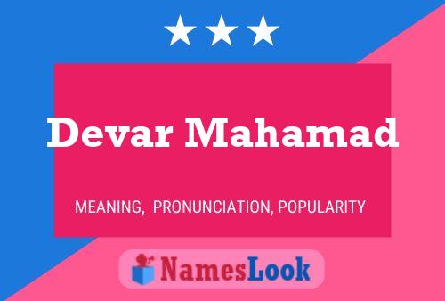 Devar Mahamad Name Poster