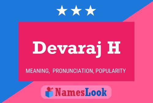 Devaraj H Name Poster