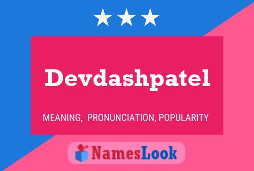 Devdashpatel Name Poster