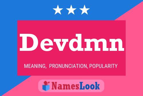 Devdmn Name Poster