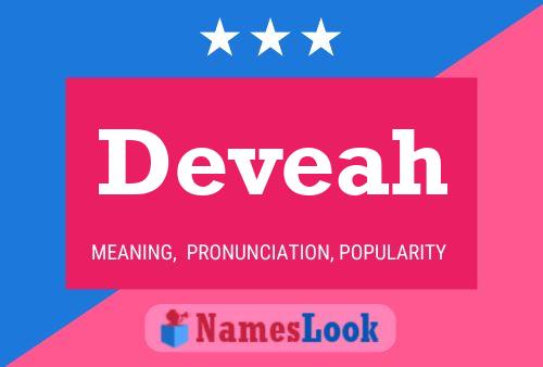 Deveah Name Poster