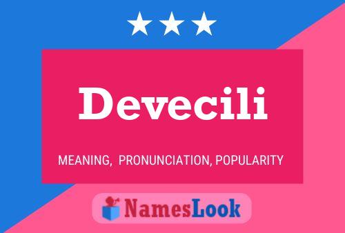 Devecili Name Poster