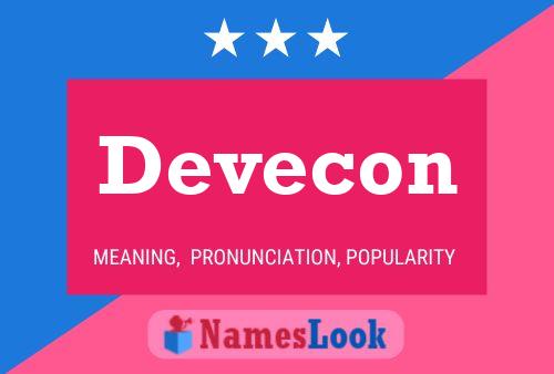 Devecon Name Poster