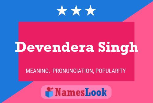 Devendera Singh Name Poster