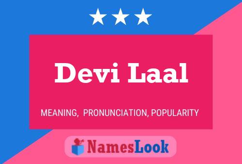 Devi Laal Name Poster