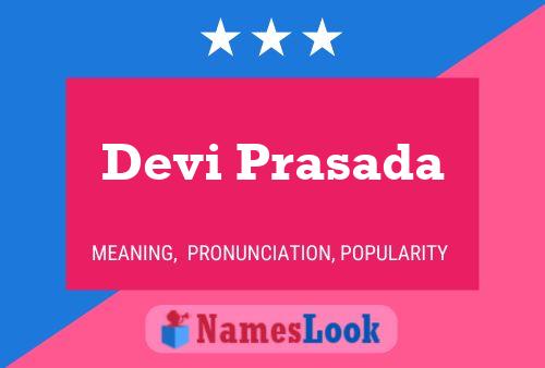 Devi Prasada Name Poster