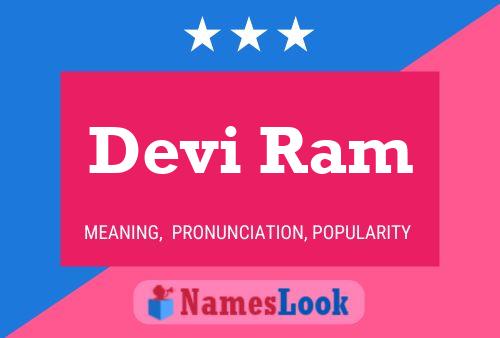 Devi Ram Name Poster