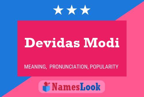 Devidas Modi Name Poster