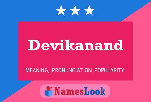 Devikanand Name Poster