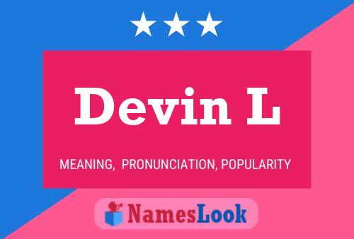 Devin L Name Poster