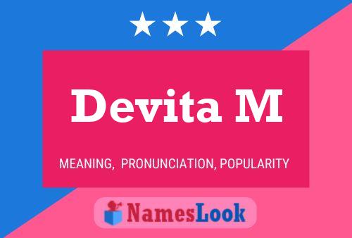 Devita M Name Poster