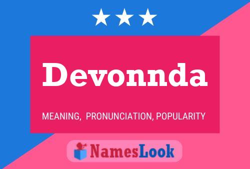 Devonnda Name Poster