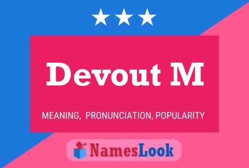 Devout M Name Poster