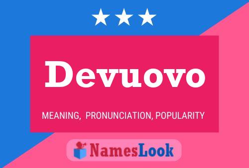 Devuovo Name Poster