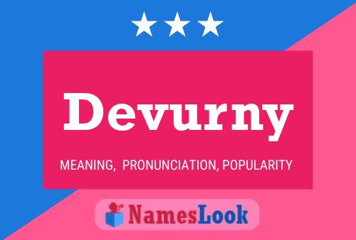 Devurny Name Poster