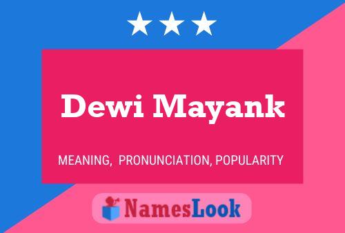 Dewi Mayank Name Poster