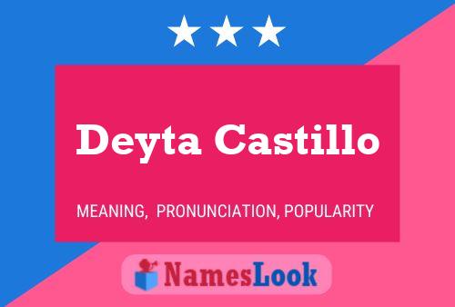 Deyta Castillo Name Poster