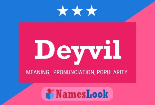 Deyvil Name Poster