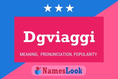 Dgviaggi Name Poster